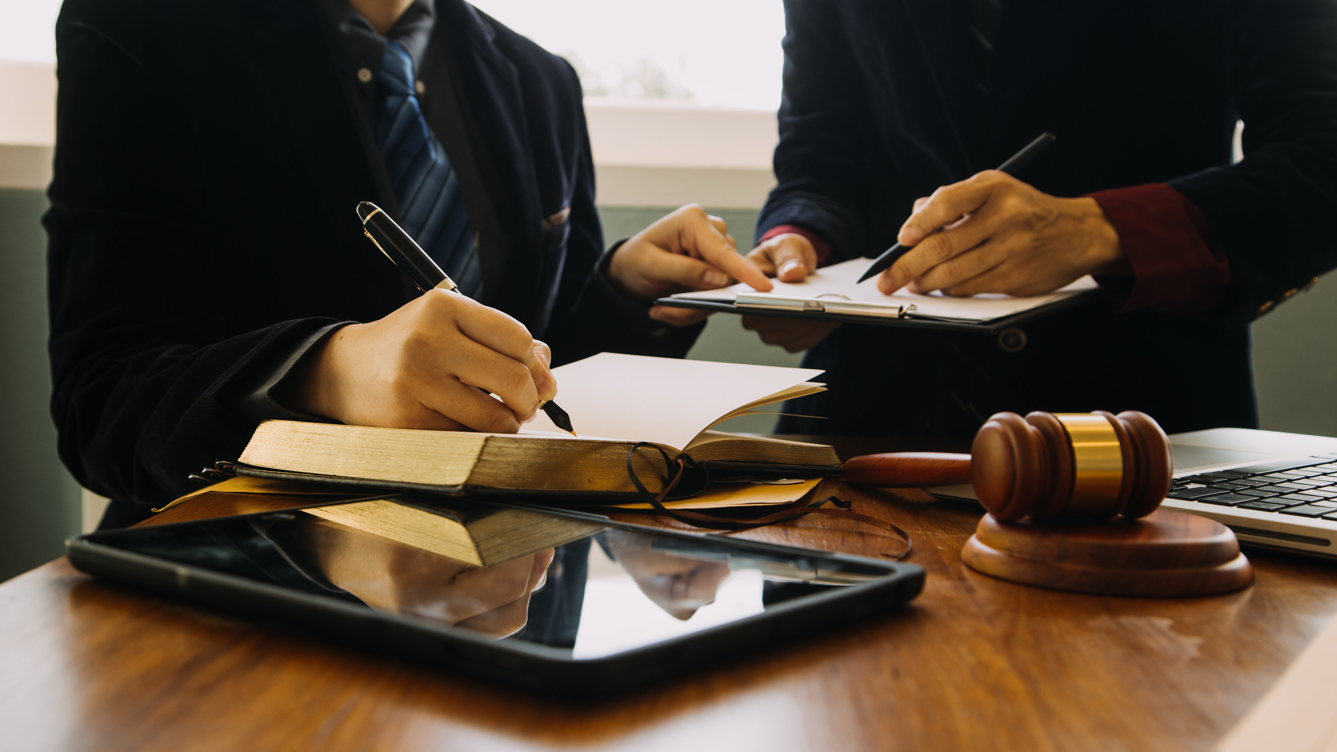Two layers signing documents