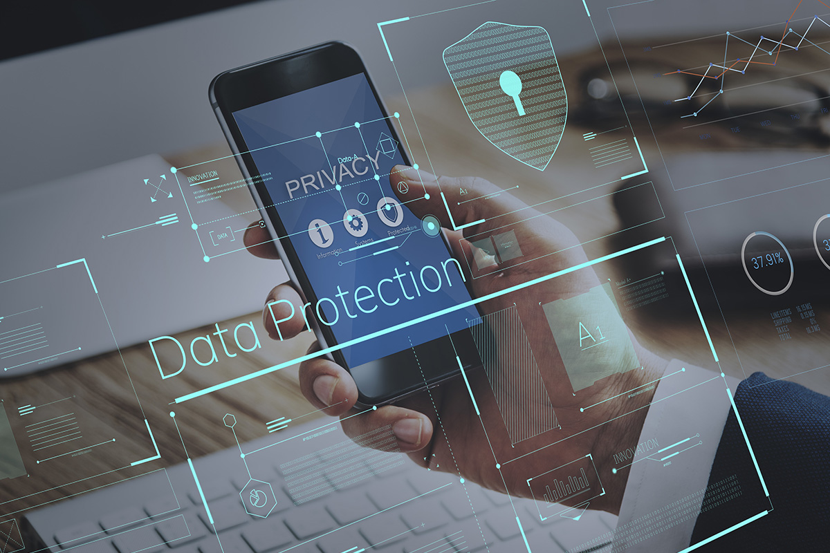 Man using mobile phone