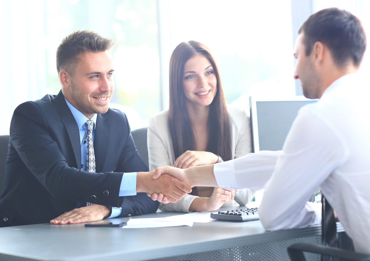 Business People at a Meeting